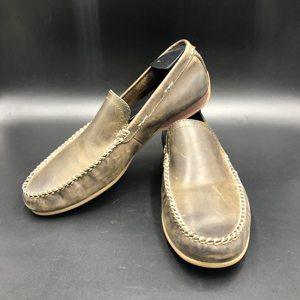 Frye Lewis Venetian Mens Size 8 Olive Casual ‎ Loafers Slip On Moccasin